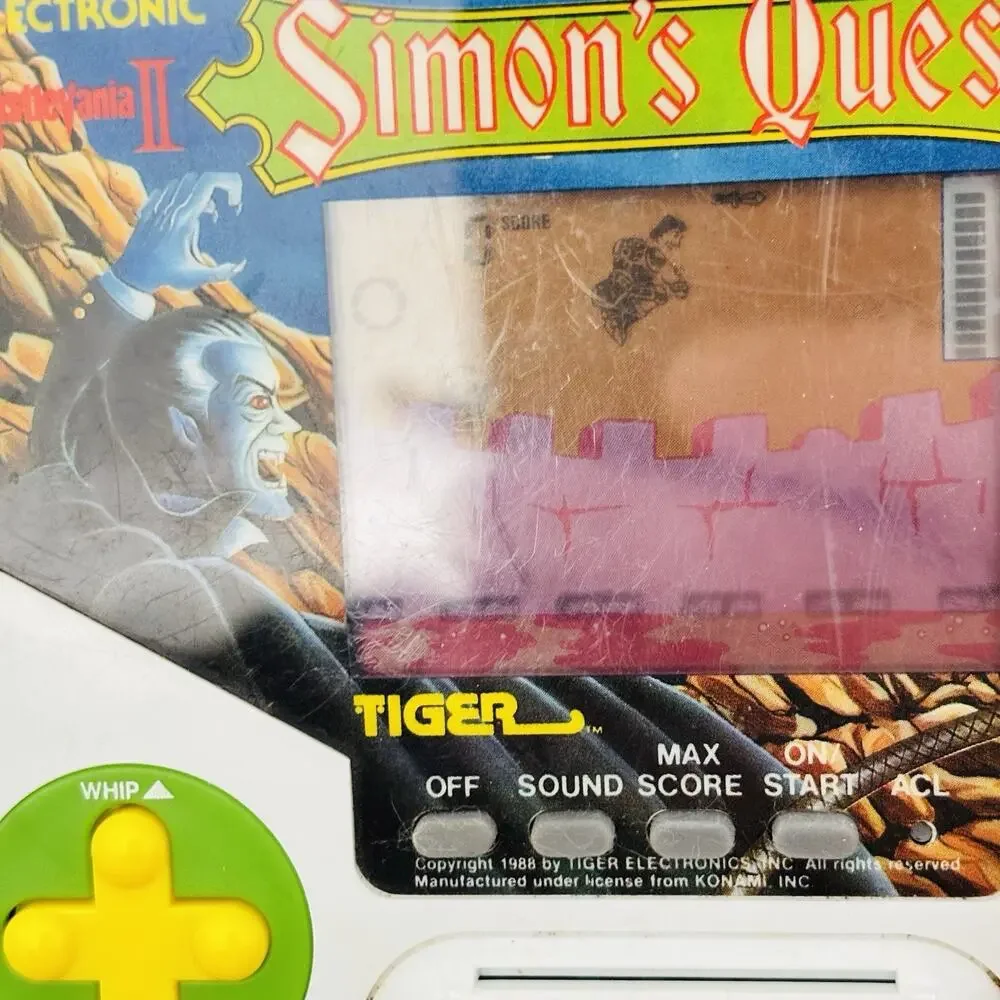 Tiger Electronics Castlevania II Simons Quest Handheld Game 1988- Tested, Works!